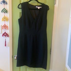 Diane Von Furstenberg Black Mini Dress sz 14